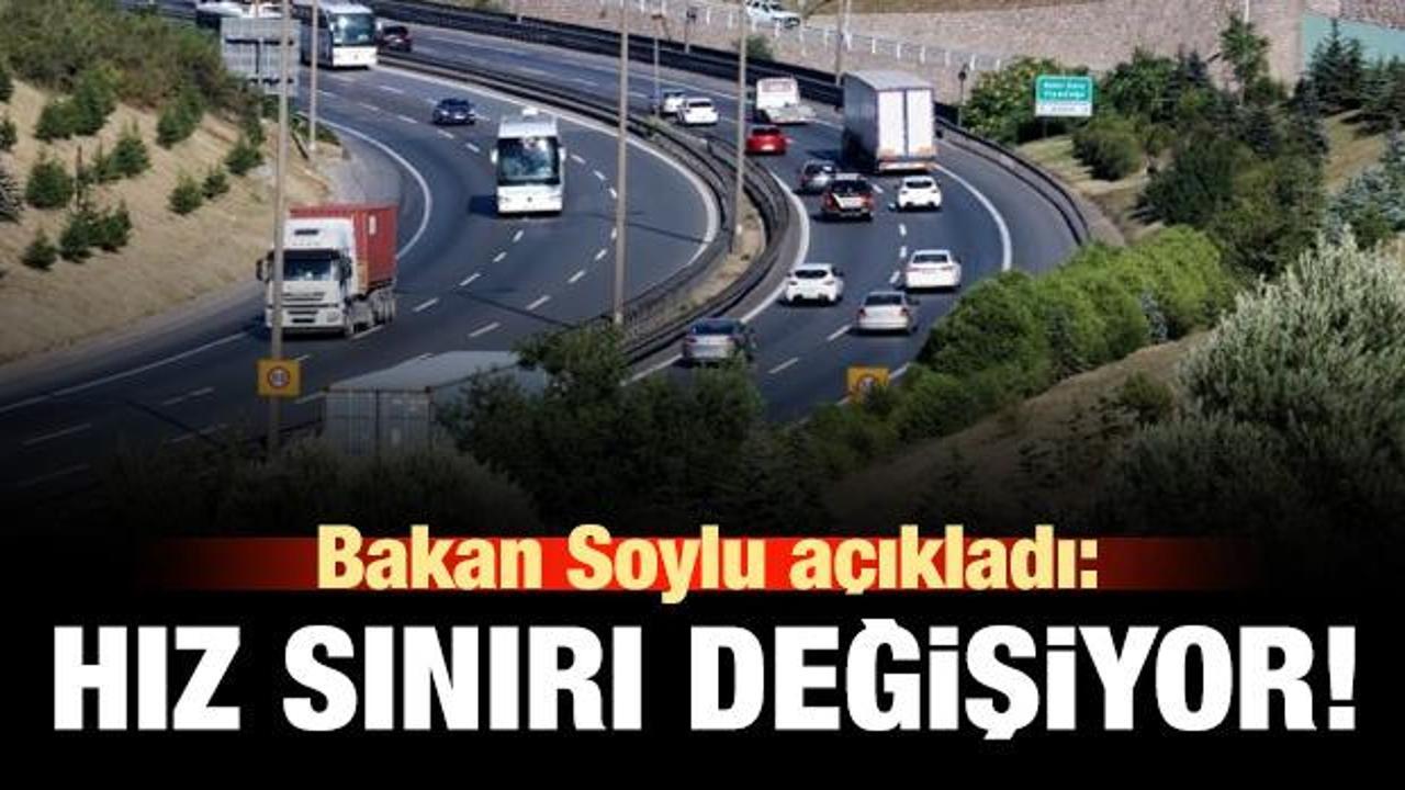 Süleyman Soylu'dan hız sınırı açıklaması! Düzenleme geliyor!