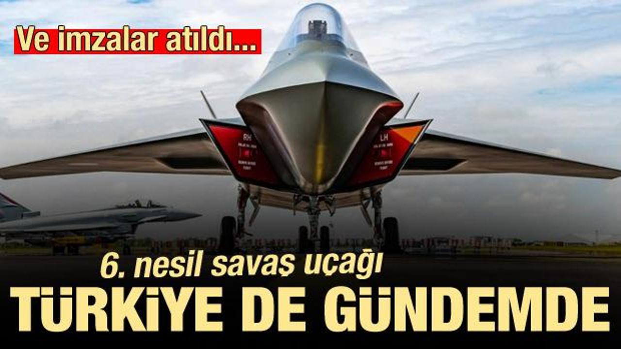 İmzalar atıldı! Türkiye için de gündemde! 6. nesil savaş uçağı Tempest