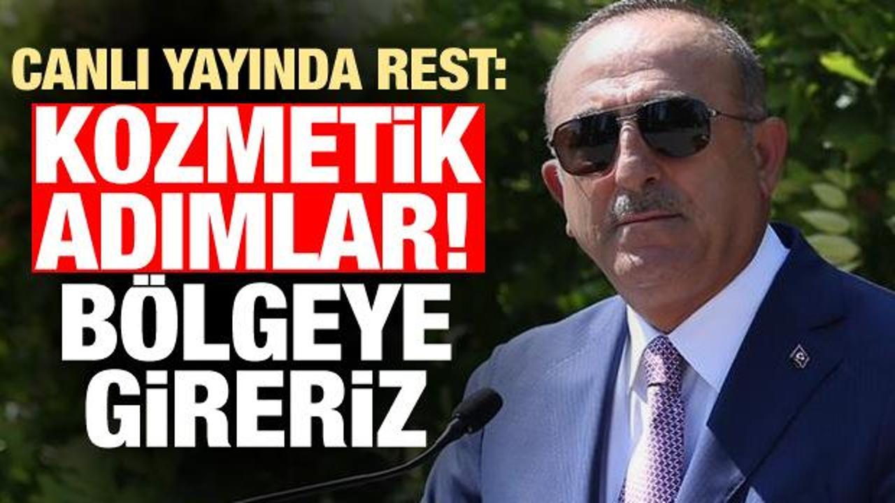 Canlı yayında resti &ccedil;ekti: Kozmetik adımlar, b&ouml;lgeye gireriz