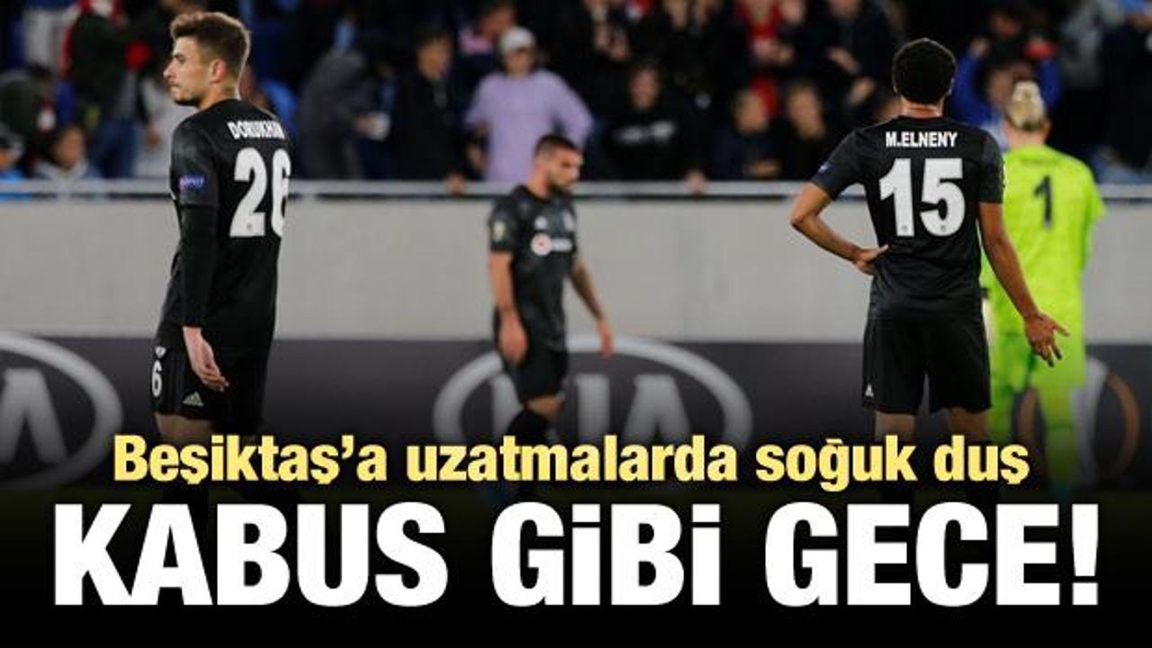 Beşiktaş'a uzatmalarda soğuk duş!