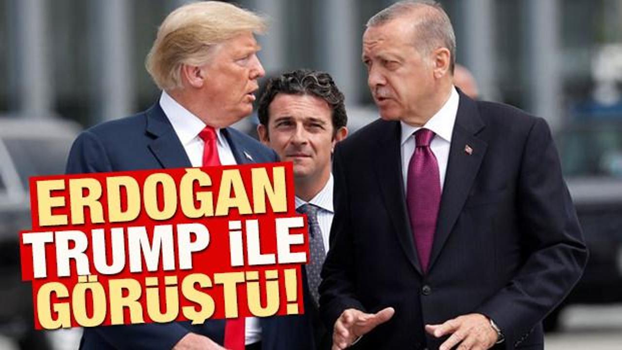 Cumhurbaşkanı Erdoğan-Trump ile görüştü!
