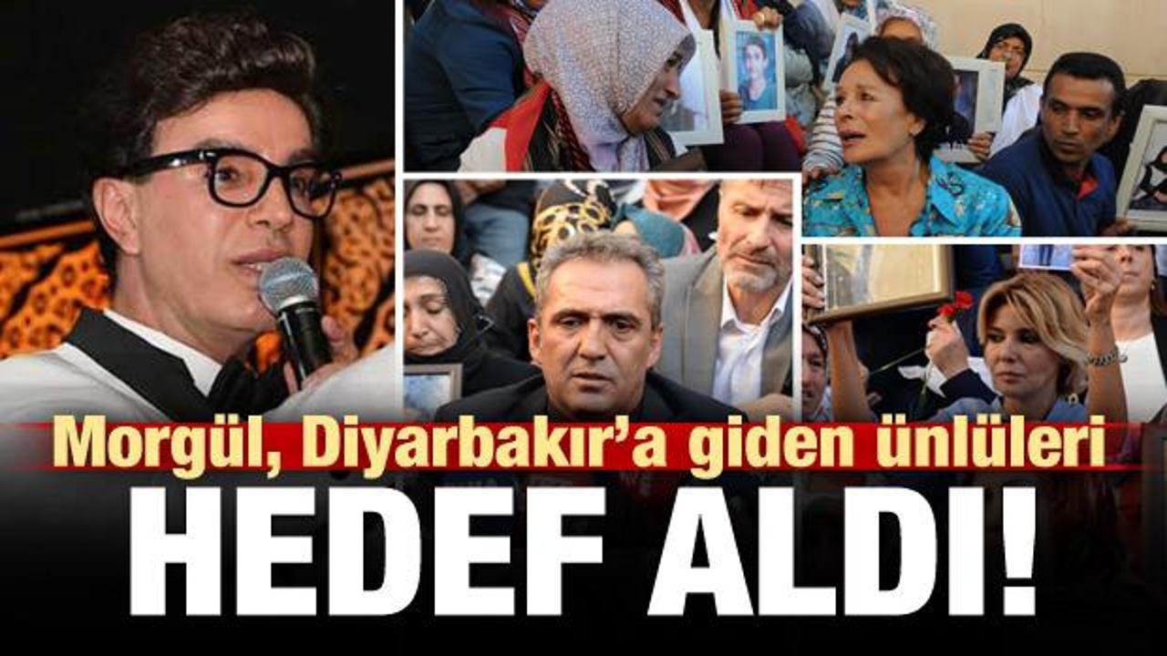 Diyarbakır'daki anneleri destekleyen ünlüleri hedef aldı!