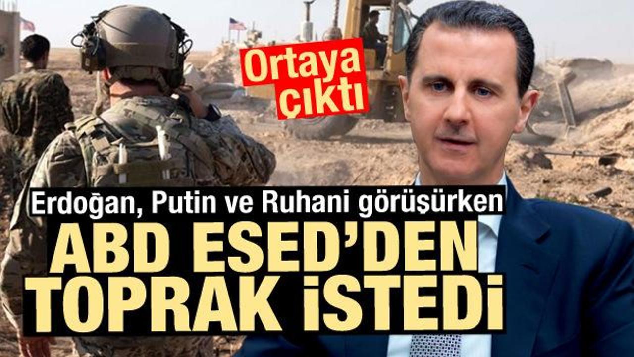 Erdoğan, Putin ve Ruhani görüşürken oldu! ABD, Esed'den talep etti