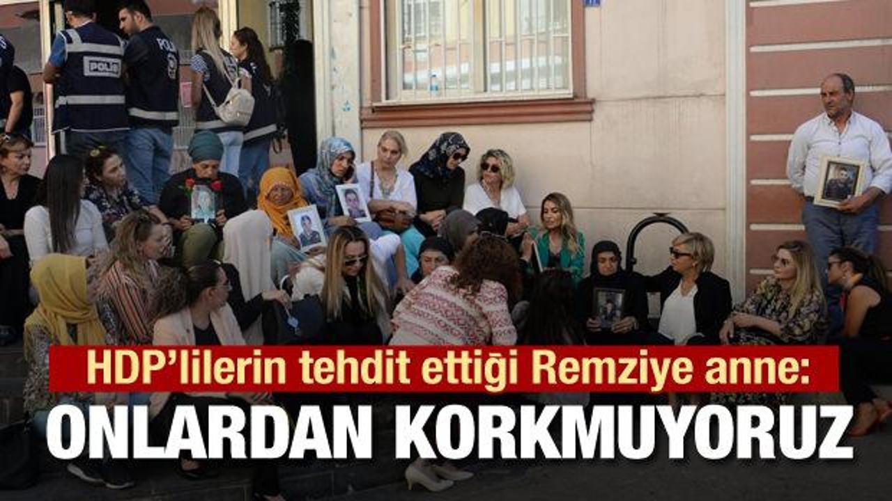 HDP’lilerin  tehdit ettiği anne: Korkmuyoruz