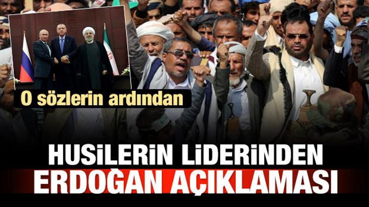 Husilerin liderinden Erdoğan açıklaması