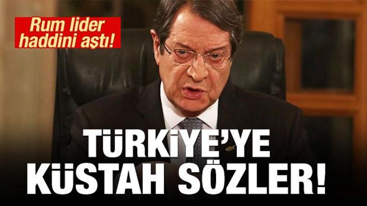 Rum lider Nikos Anastasiadis haddini aştı! Türkiye'ye küstah sözler!