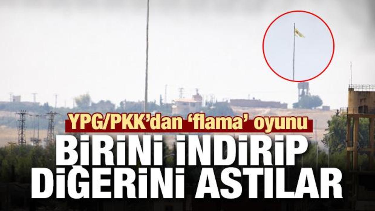 YPG/PKK'dan 'pa&ccedil;avra' oyunu: Birini indirip diğerini astılar