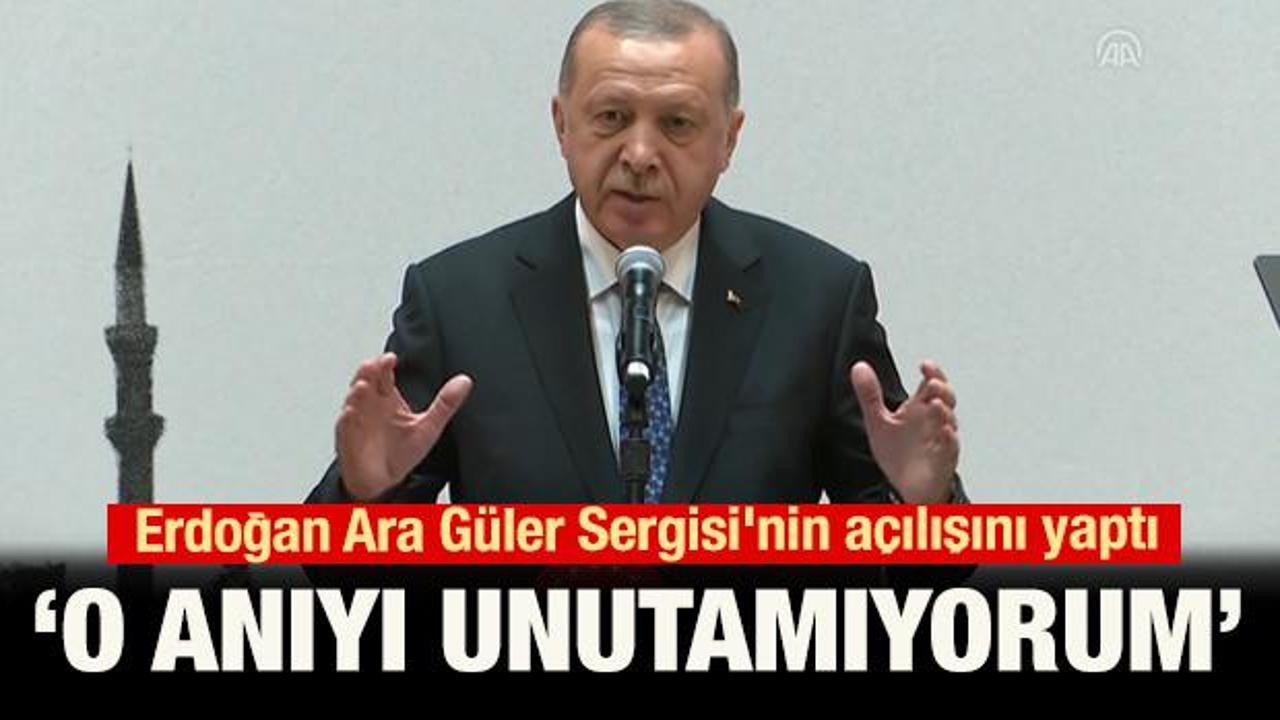 Erdoğan, ABD'de Ara G&uuml;ler Sergisi'nin a&ccedil;ılışını yaptı