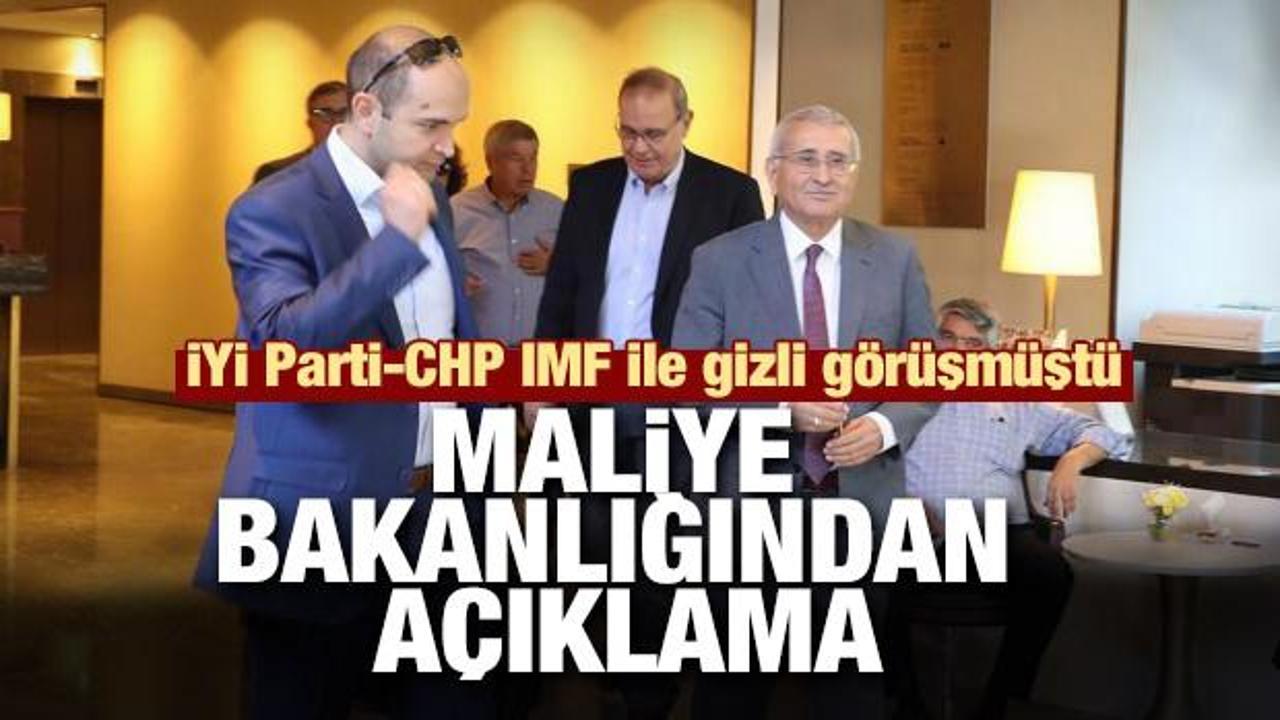 Maliye Bakanlığından 'İYİ Parti-CHP-IMF görüşmesi' açıklaması