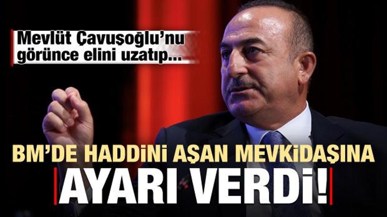 Rum Bakan BM'de hadsizlik yapınca Çavuşoğlu ayarı verdi!