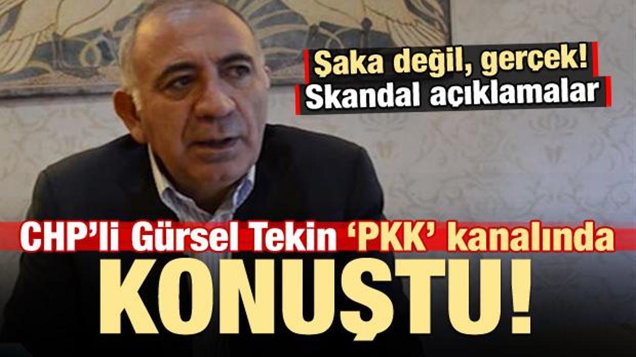 Gürsel Tekin, PKK’nın kanalına çıktı! Skandal açıklamalar...
