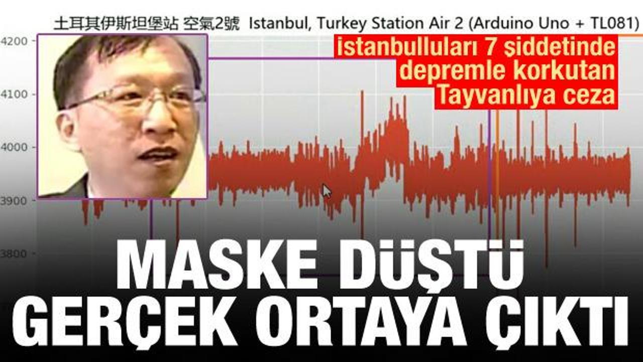 İstanbulluları 7 şiddetinde depremle korkutmuştu! Maskesi düştü
