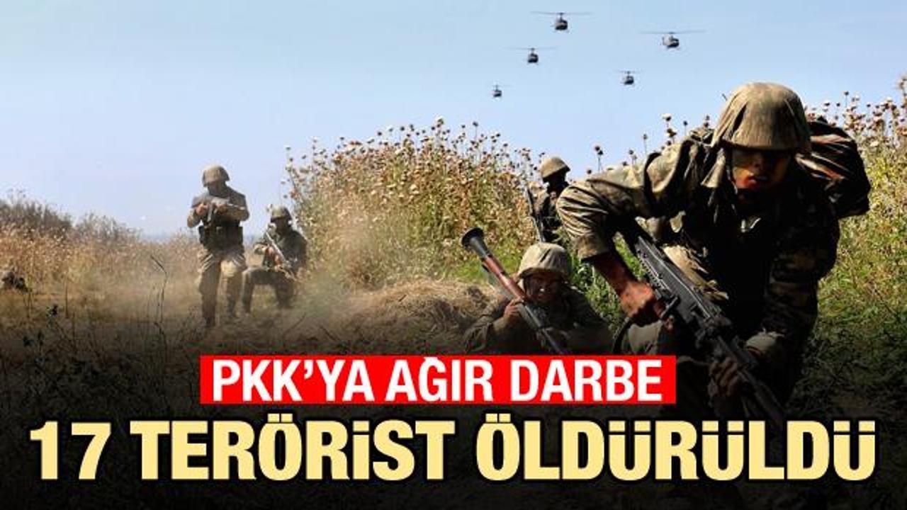 Son dakika: PKK'ya hava harekatı! 17 terörist öldürüldü