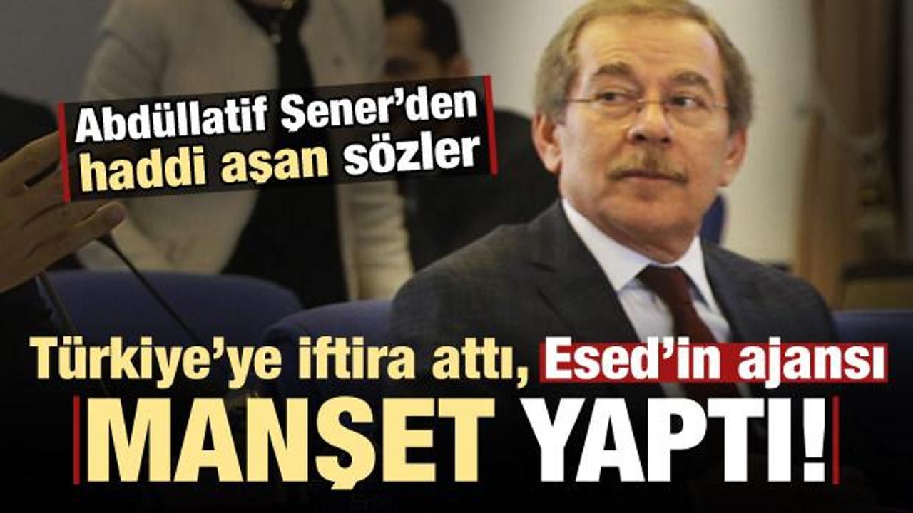 Türkiye'ye iftira attı Esed'in ajansı manşet yaptı!