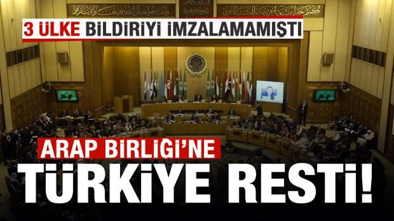 Arap Birliği'nin Türkiye karşıtı taleplerine ret