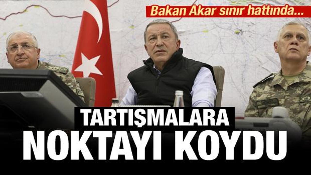 Bakan Akar'dan son dakika operasyon açıklaması