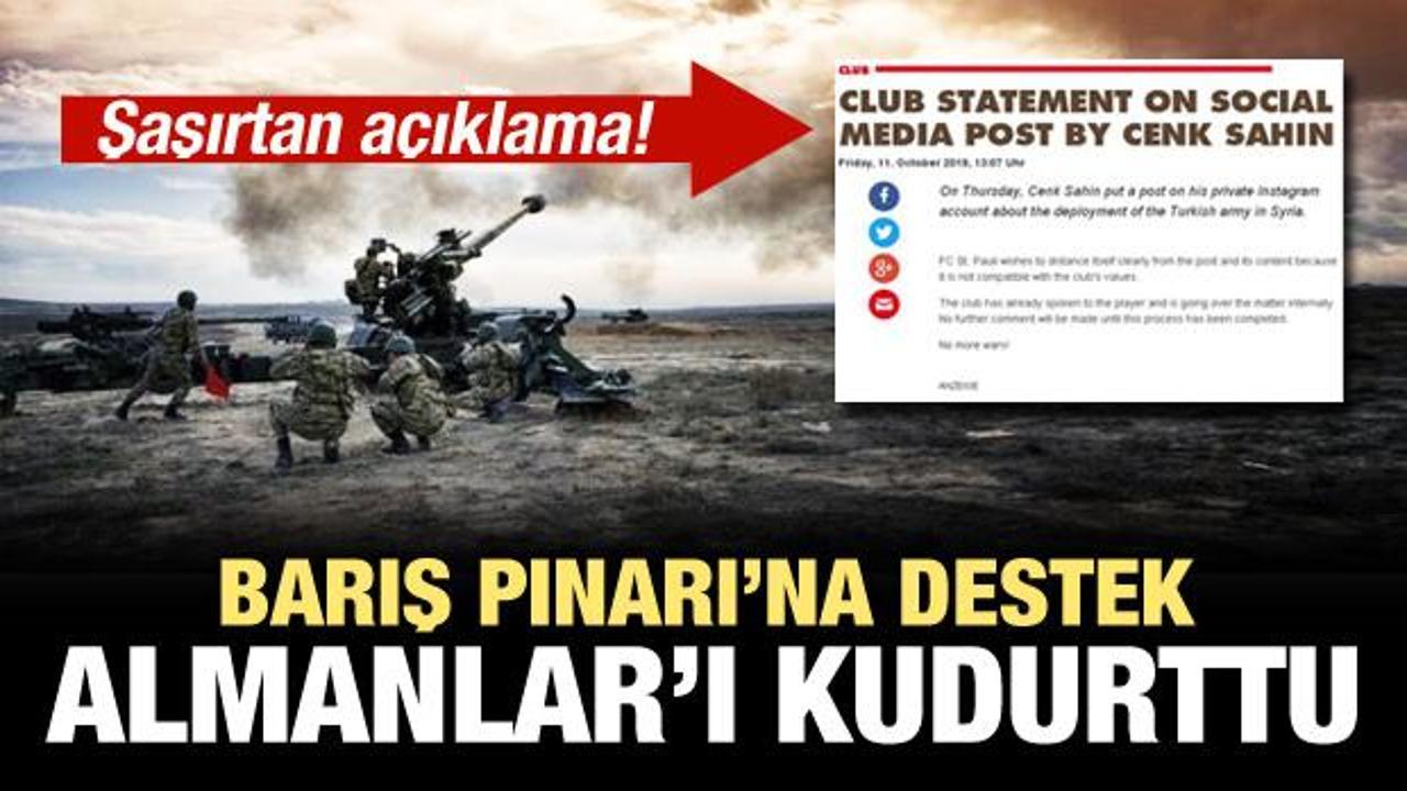 Barış Pınarı'na destek Almanlar'ı çıldırttı!