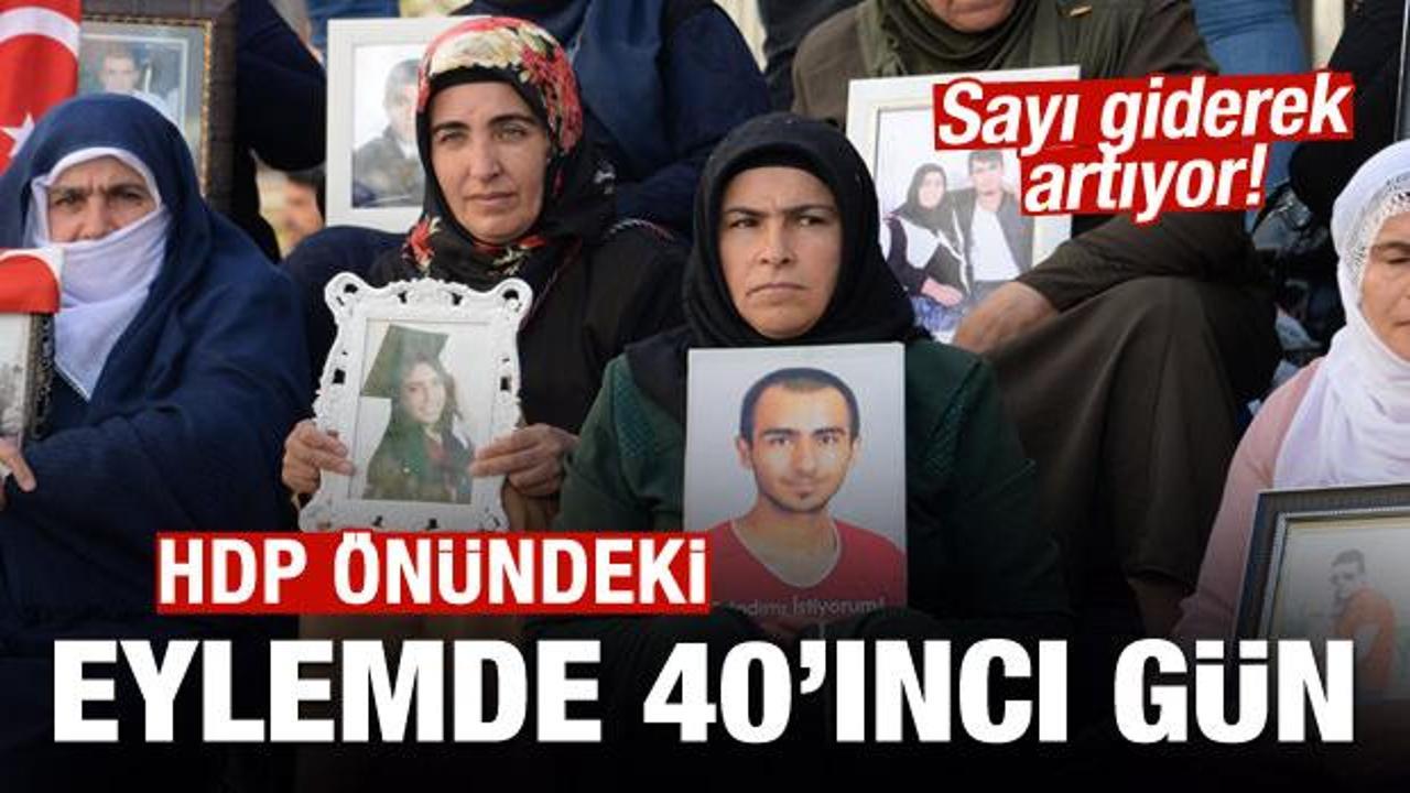 HDP önündeki eylemde 40'ıncı gün