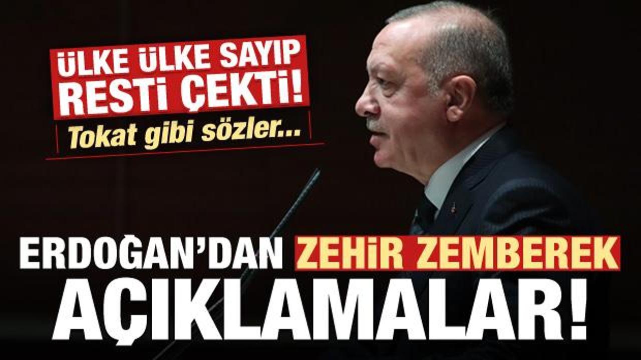 Erdoğan ülke ülke sayıp resti çekti! Sert sözler...