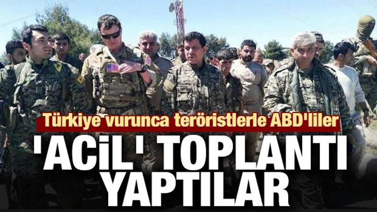 Türkiye vurunca ABD ile YPG'liler 'acil' toplantı yaptı