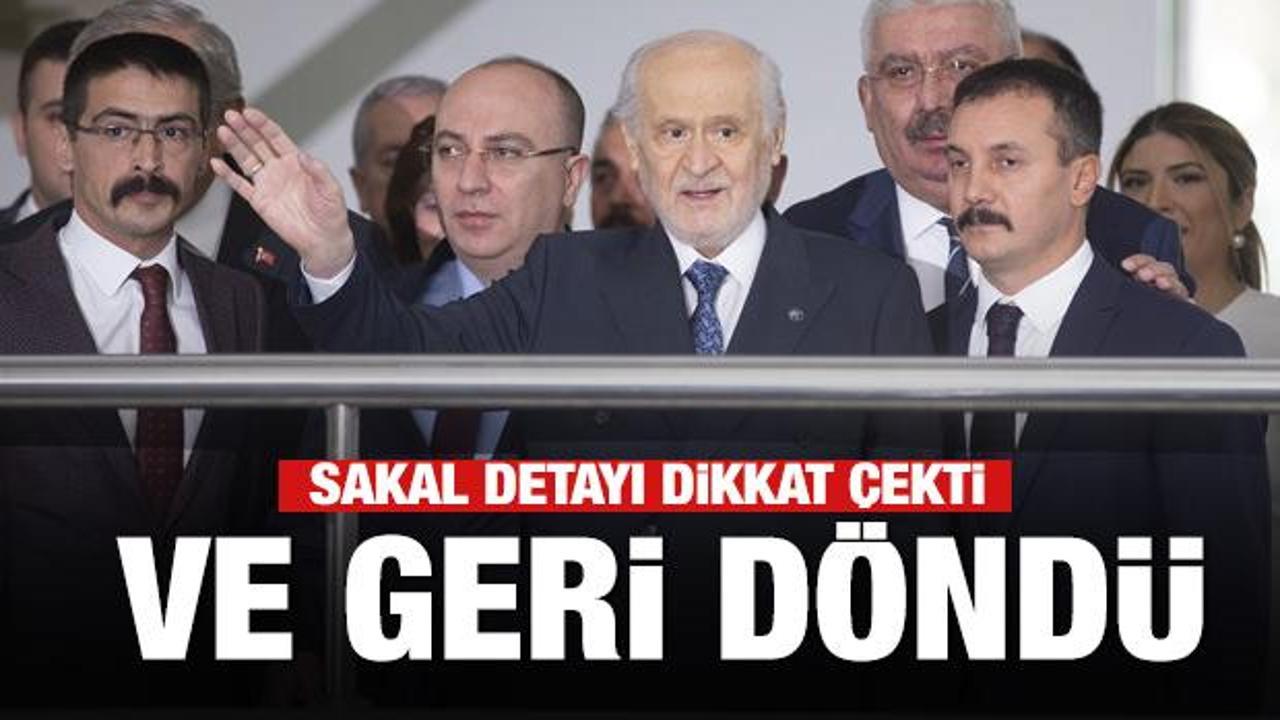 MHP lideri Bahçeli Genel Merkez'de! Sakallı hali ilk kez görüntülendi