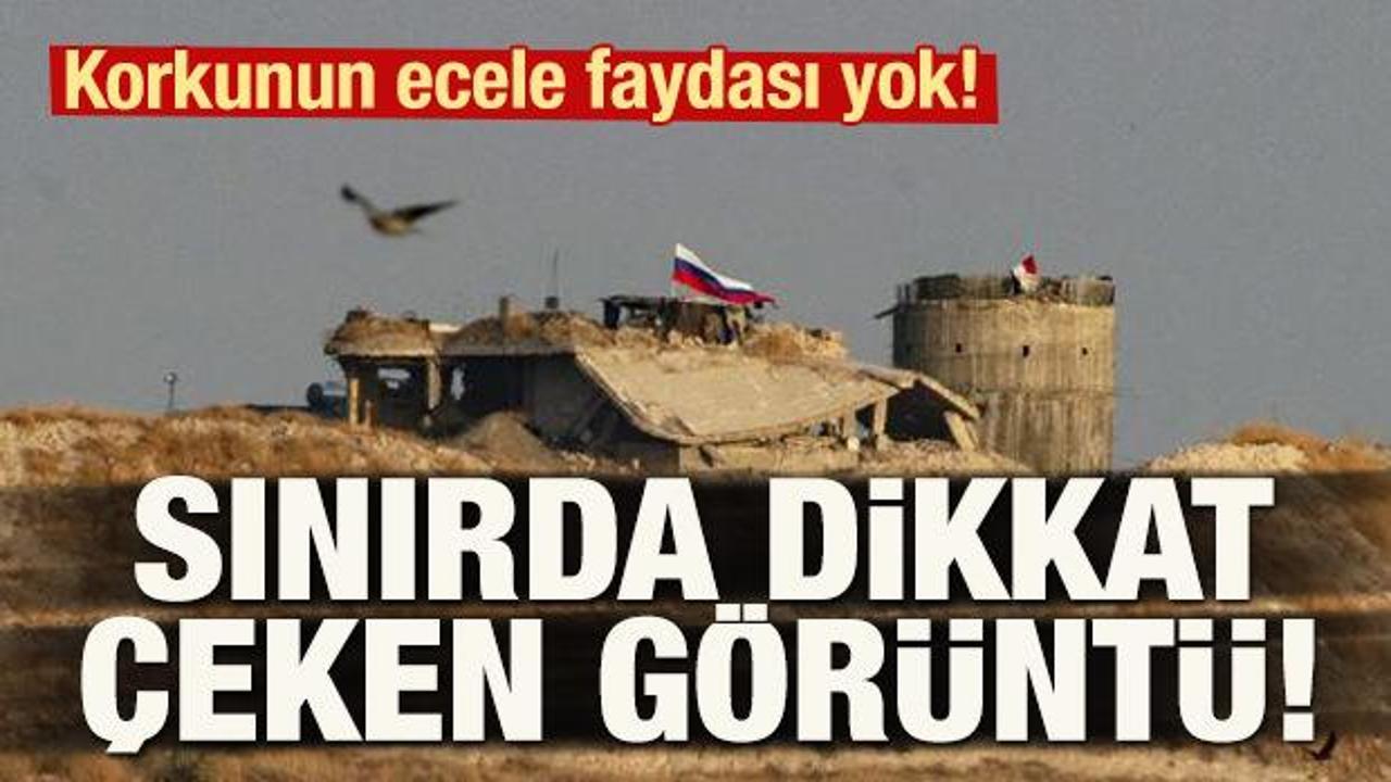 Korkunun ecele faydası yok! Sınırda dikkat çeken görüntü!