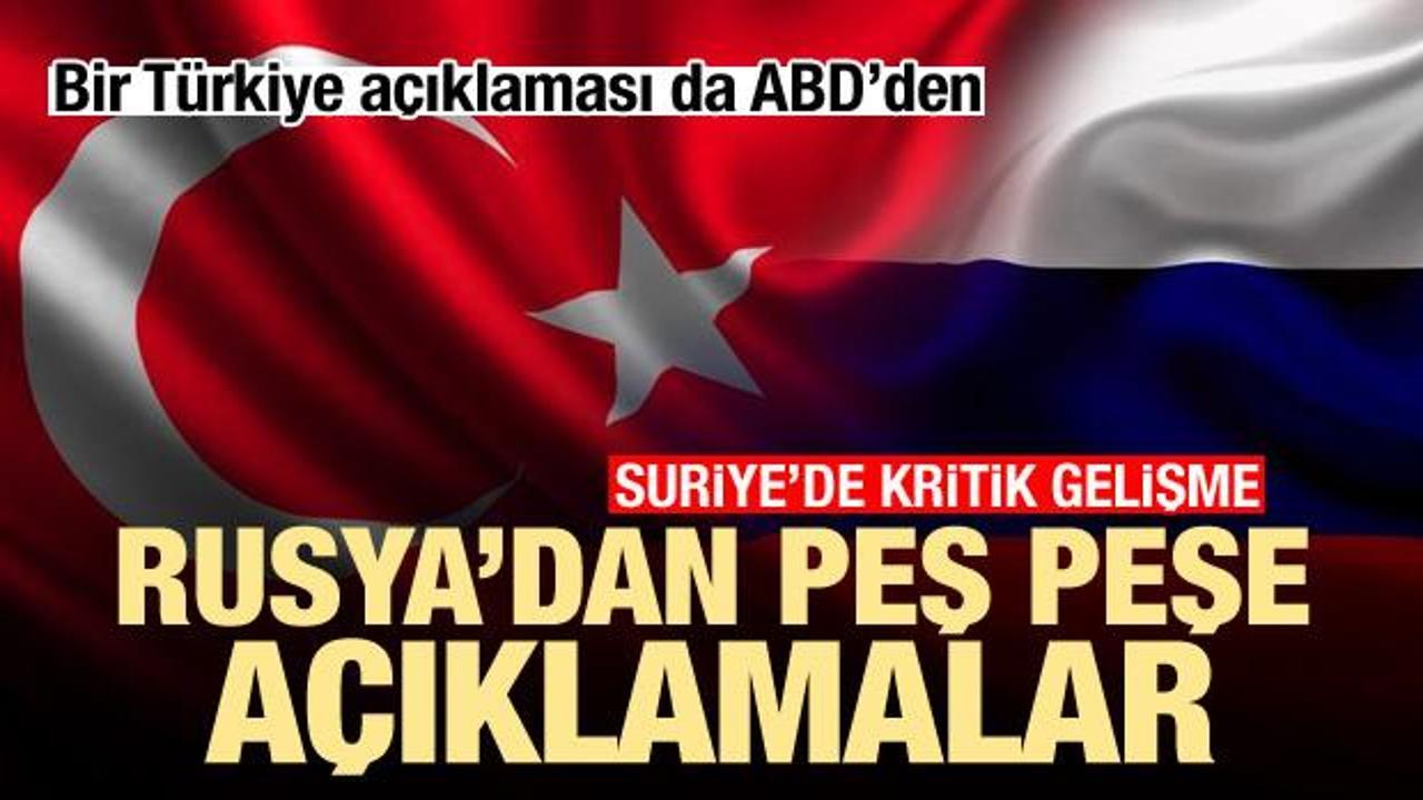 Rusya ve ABD'den kritik Türkiye açıklamaları! Rusya YPG'yi işaret etti