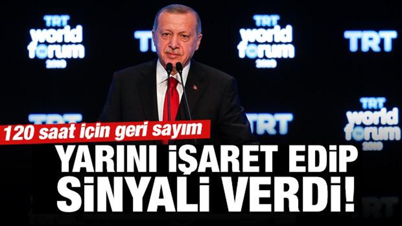 Son dakika:120 saat dolarken Erdoğan yarını işaret edip sinyali verdi