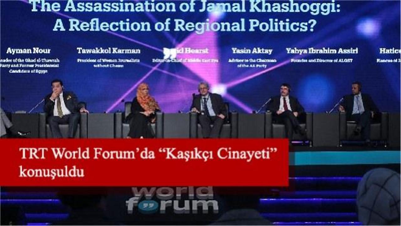                                 TRT World Forum’da “Kaşıkçı Cinayeti” konuşuldu                            