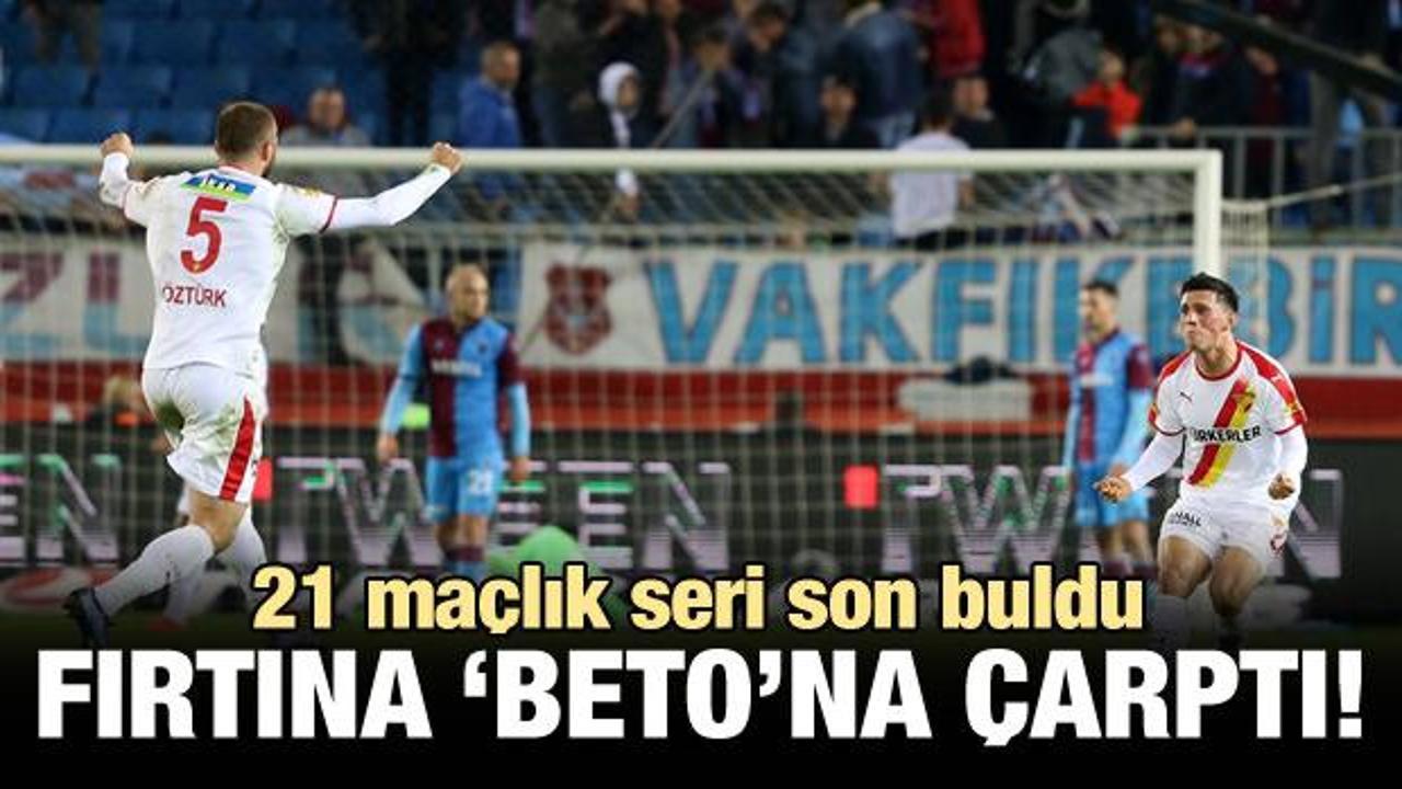 Trabzonspor evinde 'Beto'na çarptı!