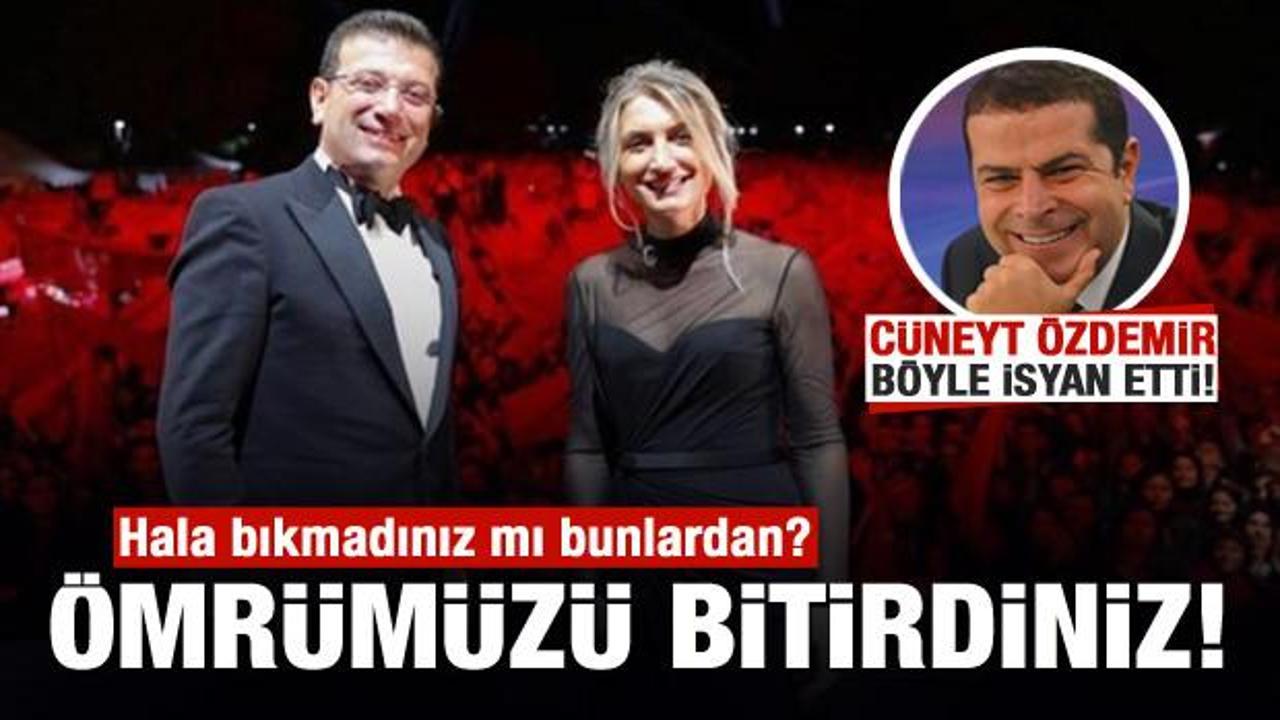 Cüneyt Özdemir'den 'Dilek İmamoğlu' isyanı
