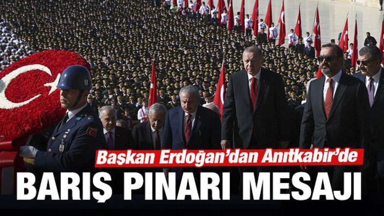 Erdoğan'dan Anıtkabir ziyaretin 'Barış Pınarı Harekatı' mesajı
