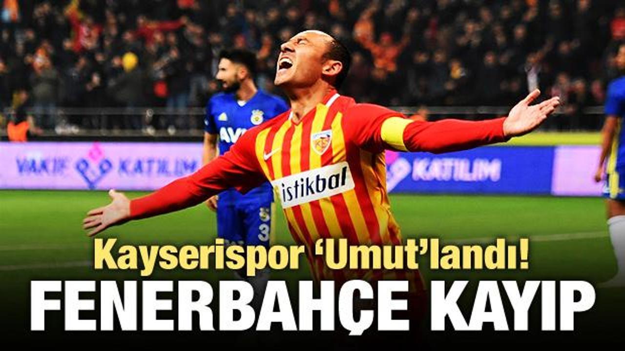 Fenerbahçe, Kayseri'de kayıp!