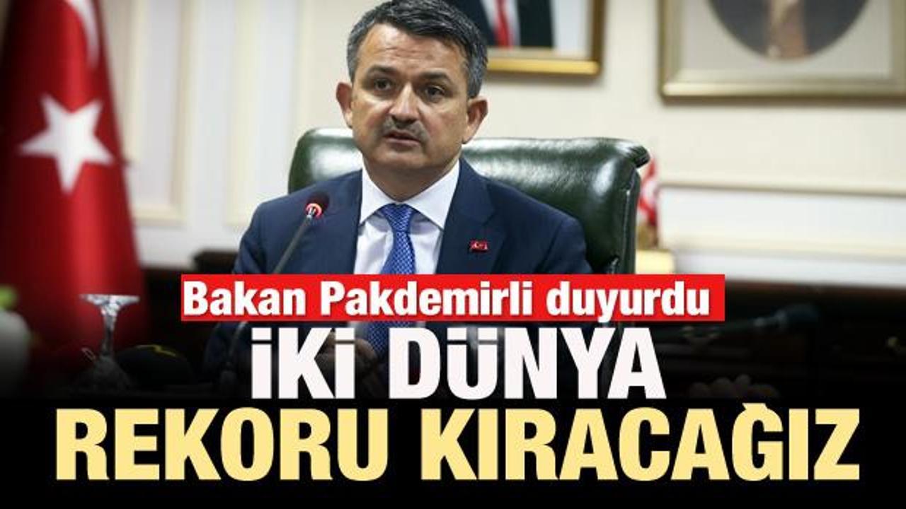 Bakan duyurdu: İki d&uuml;nya rekoru kıracağız