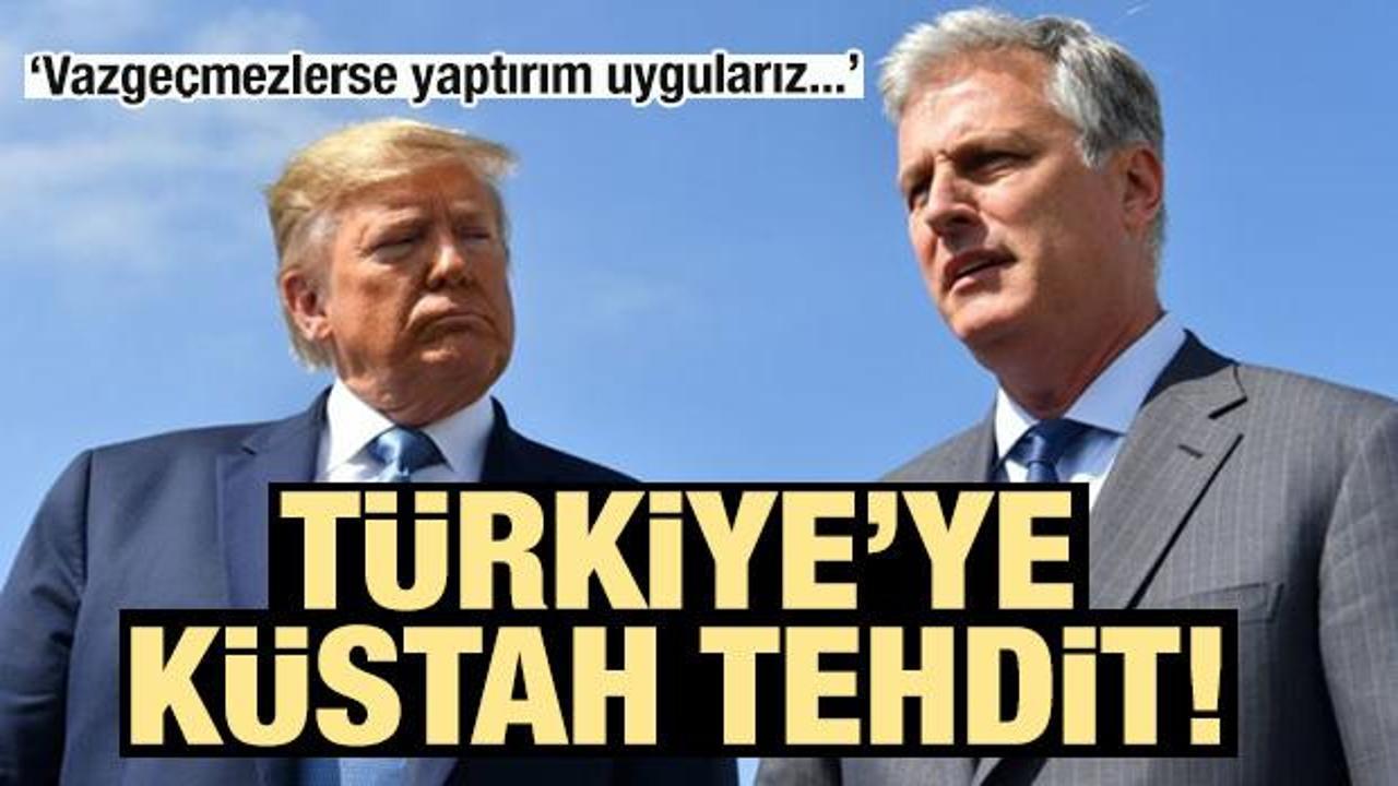 Beyaz Saray'dan Türkiye'ye küstah tehdit!