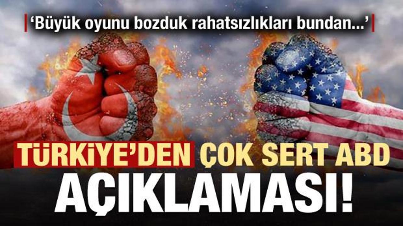 Türkiye'den çok sert ABD açıklaması!