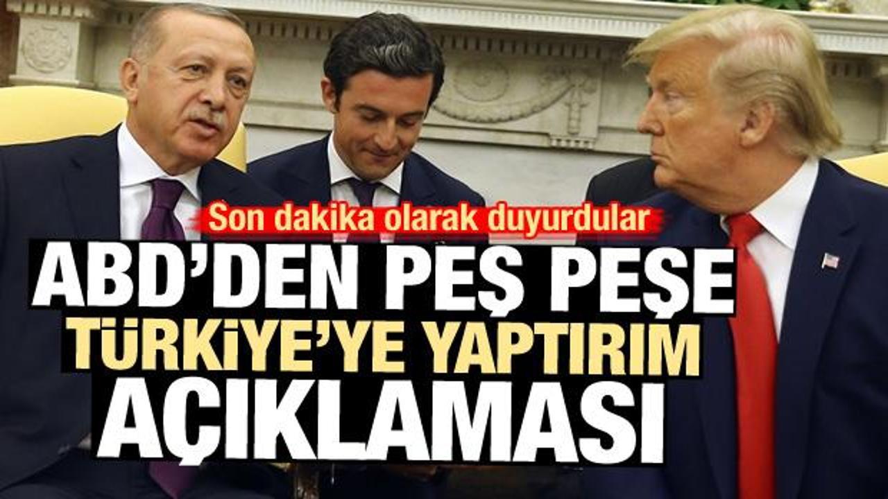 ABD'den peş peşe Türkiye'ye yaptırım açıklamaları
