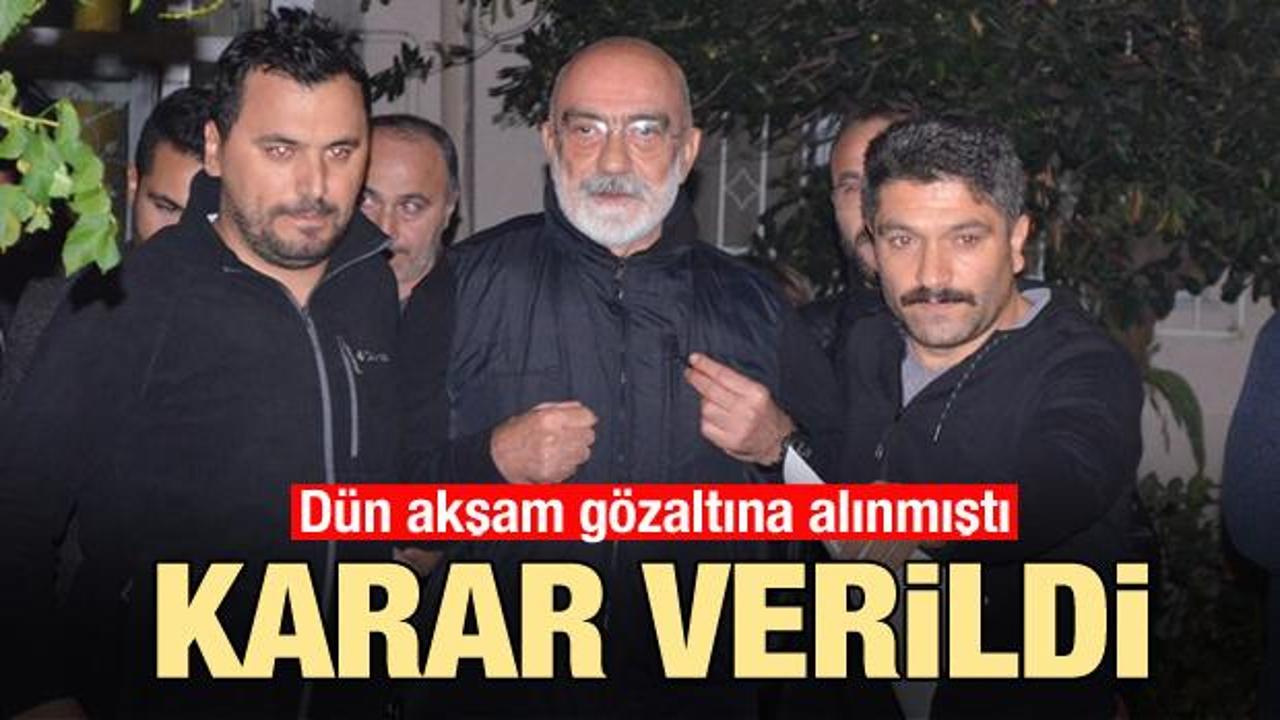 Son dakika: Ahmet Altan tutuklandı