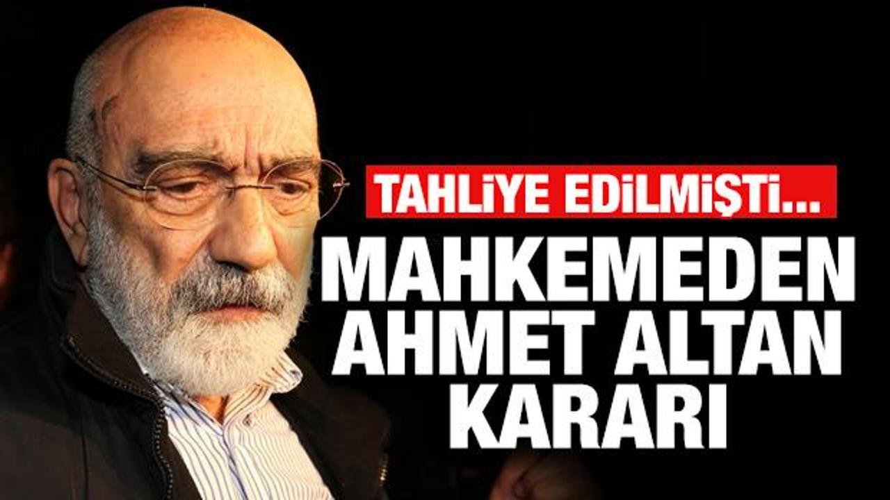 Son dakika haber: Mahkemeden yeni Ahmet Altan kararı