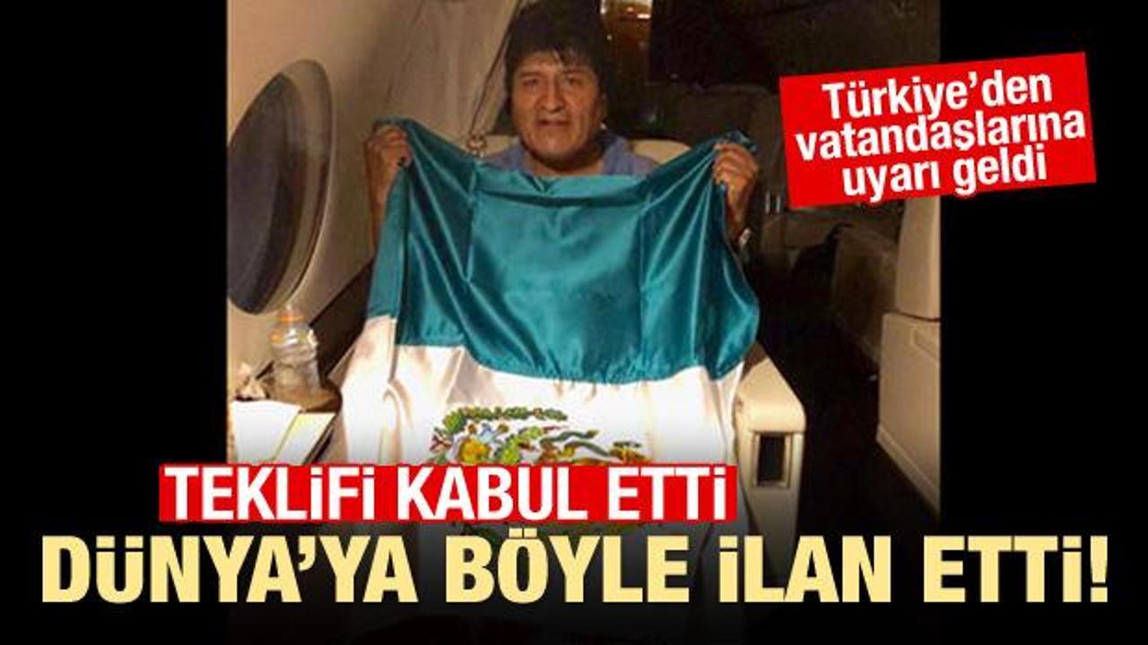 Türkiye'den Bolivya için seyahat uyarısı...Morales teklifi kabul etti