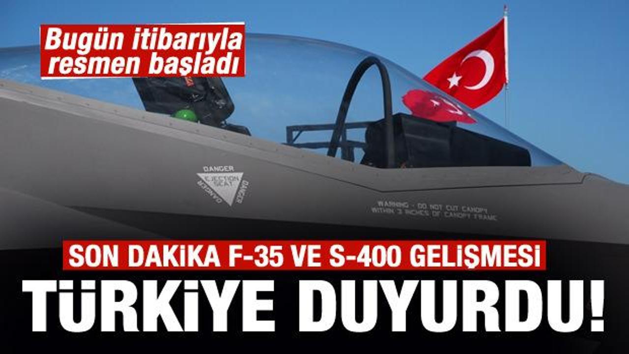 Son dakika: Türkiye'den çok önemli S-400 ve F-35 açıklaması