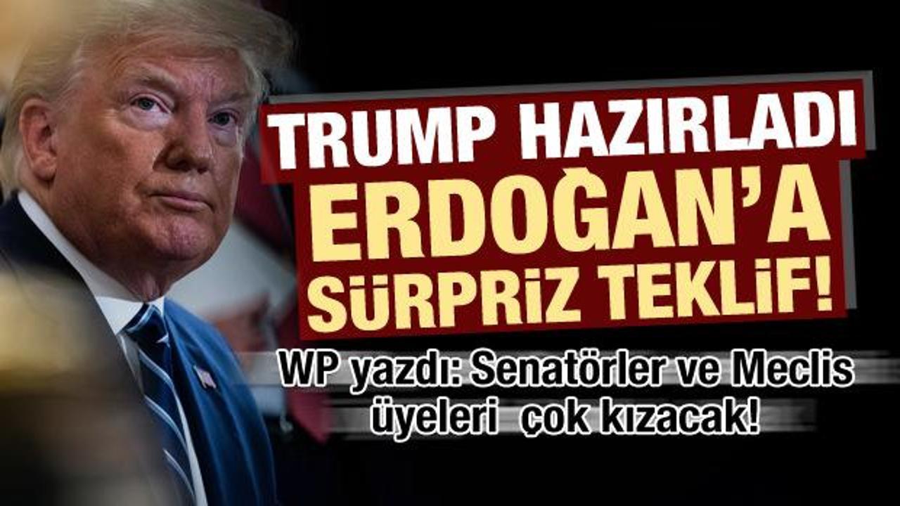 Trump'tan Erdoğan'a sürpriz teklif! ABD Meclis üyeleri çıldıracak