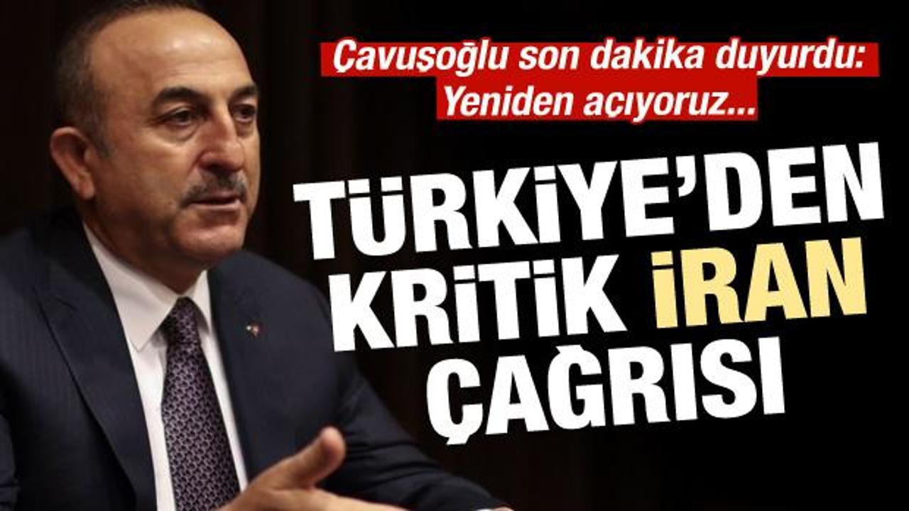 Bakan Çavuşoğlu duyurdu: Yeniden açıyoruz!