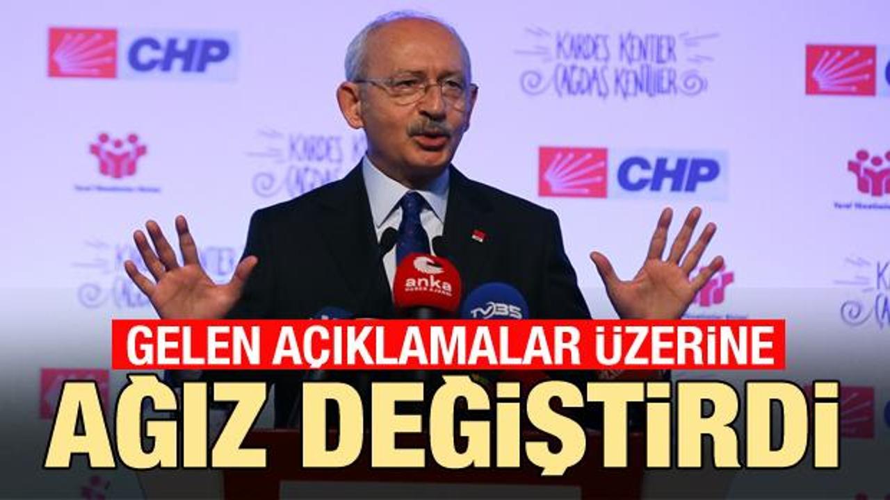 Gelen açıklamalar üzerine Kılıçdaroğlu ağız değiştirdi!