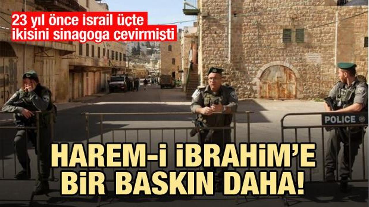 Yahudiler Sare Bayramı nedeniyle Harem-i İbrahim Camii'ne baskın yaptı