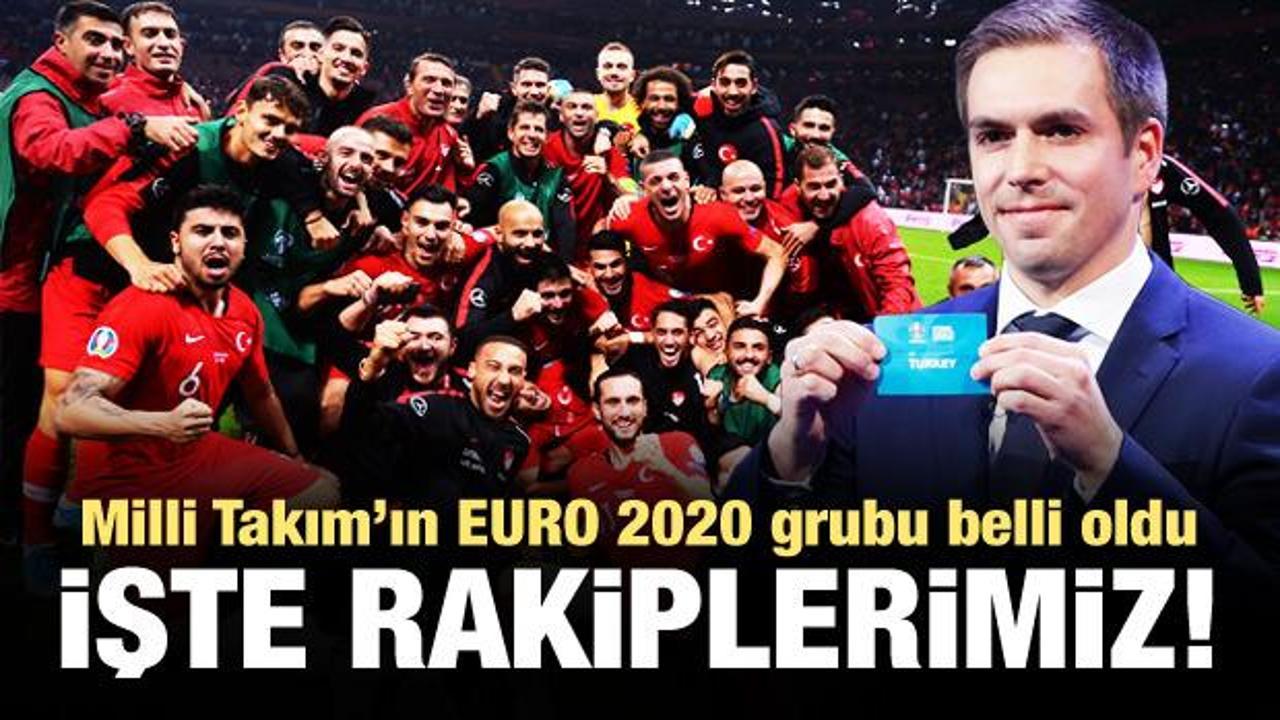 A Milli Takım'ın EURO 2020'deki rakipleri belli oldu