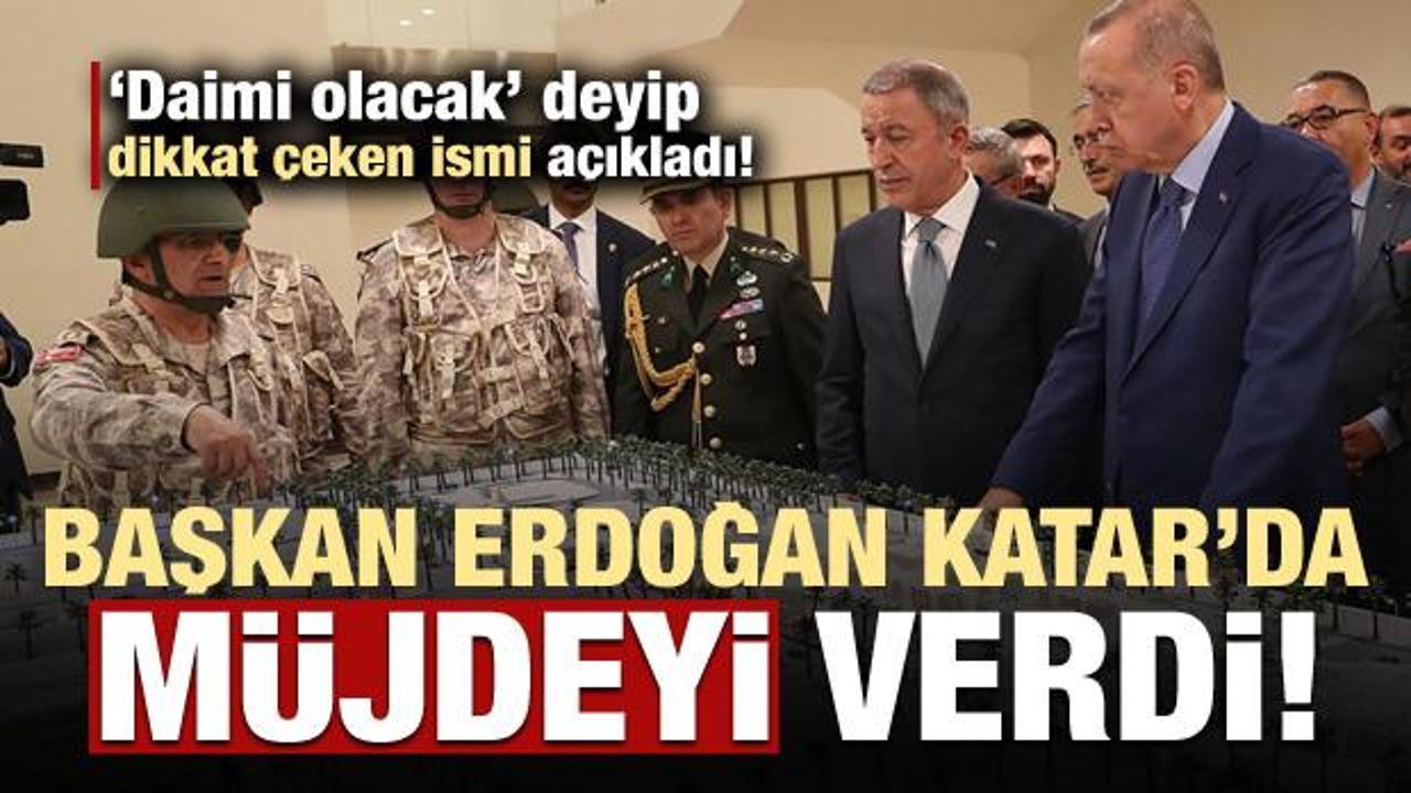 Erdoğan, Katar'da müjdeyi verdi! Dikkat çeken isim