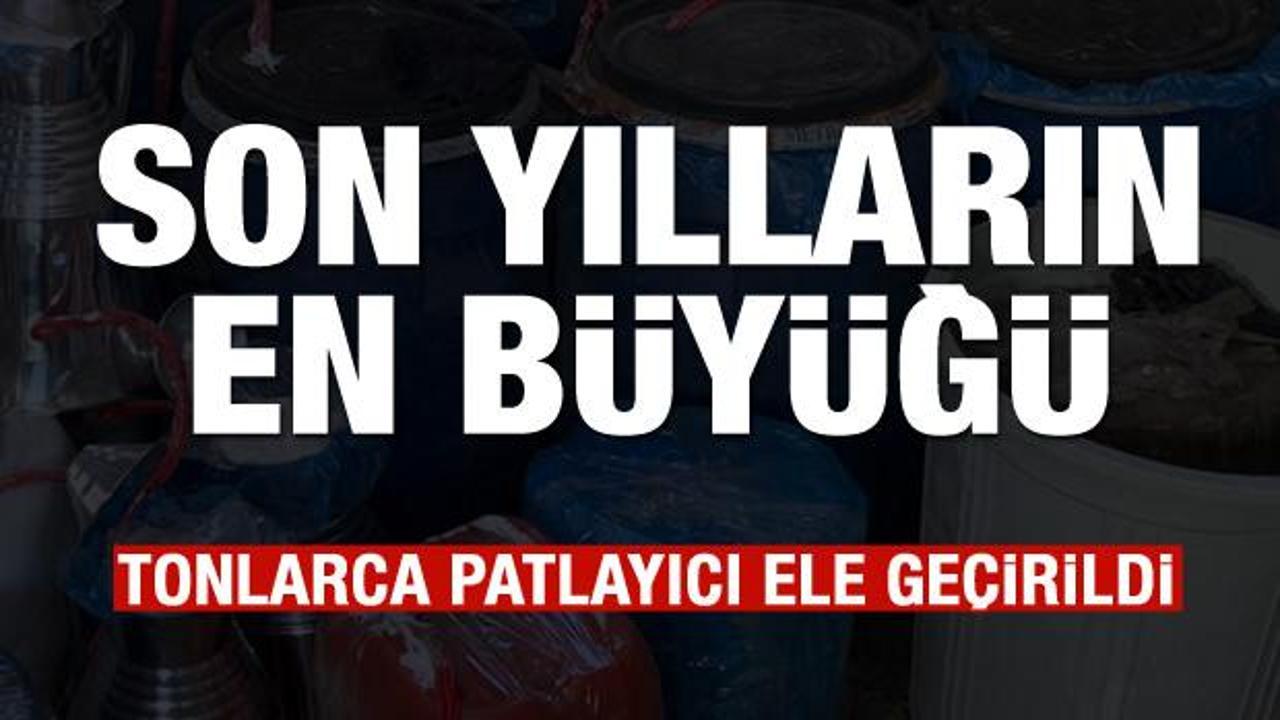 Son dakika: Tonlarca patlayıcı ele ge&ccedil;irildi! Son yılların en b&uuml;y&uuml;ğ&uuml;