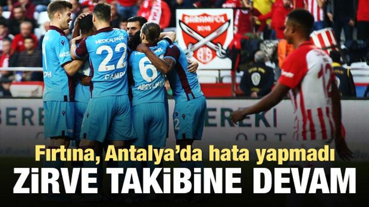 Antalyaspor - Trabzonspor: 1-3