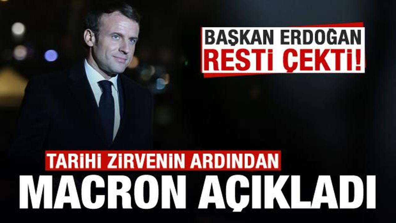 Londra'daki zirve sonrası Macron'dan Türkiye ve Erdoğan açıklaması